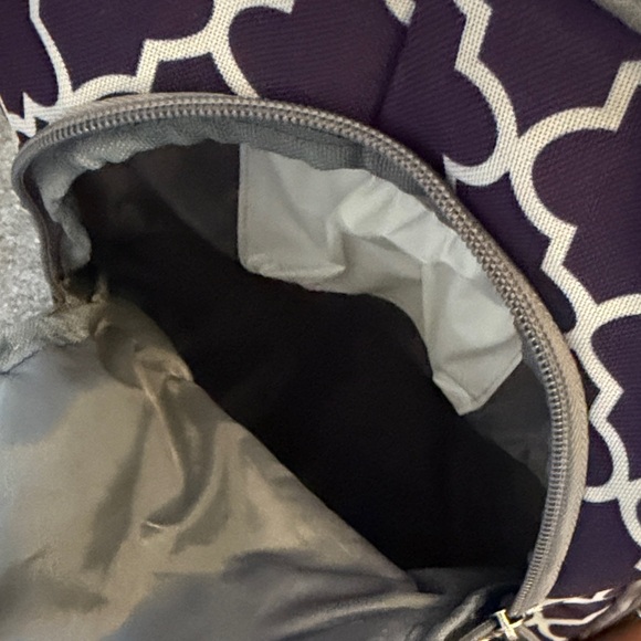 Navy Geometric Pattern Diaper Bag - Picture 3 of 16